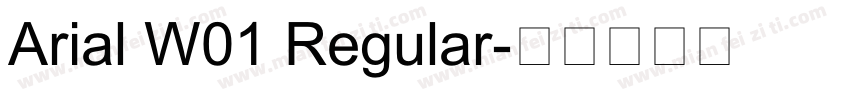 Arial W01 Regular字体转换